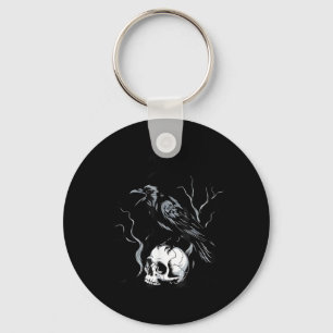 Porte-clés Corbeau F-Caw-F Oiseau Drôle qui dit Humour Meme C