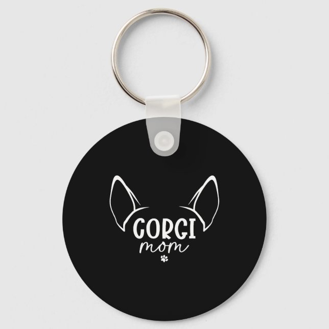Porte-clés Corgi Maman (Recto)