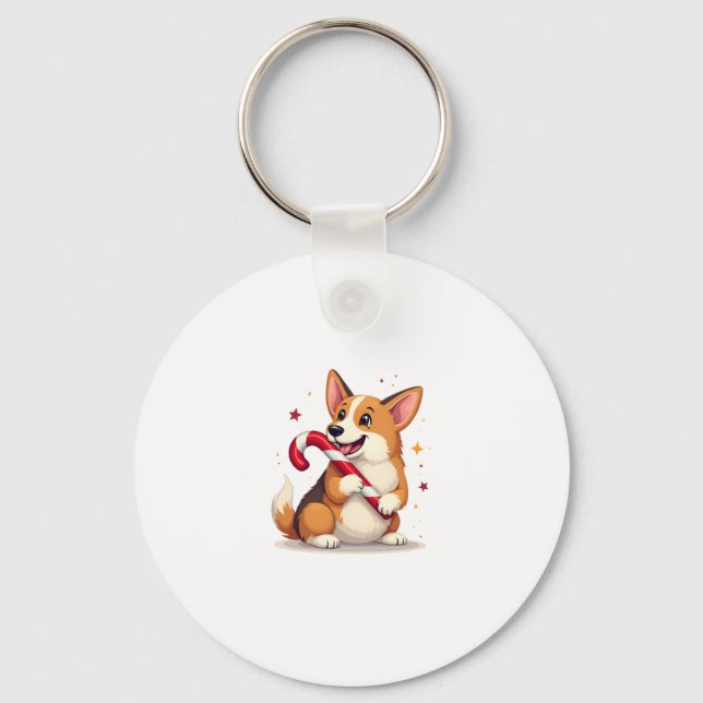 Porte-clés Corgi Sucre de canne Joy (Recto)