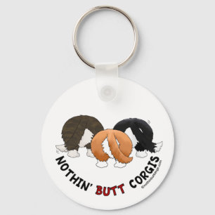 Porte-clés Corgis à boutons