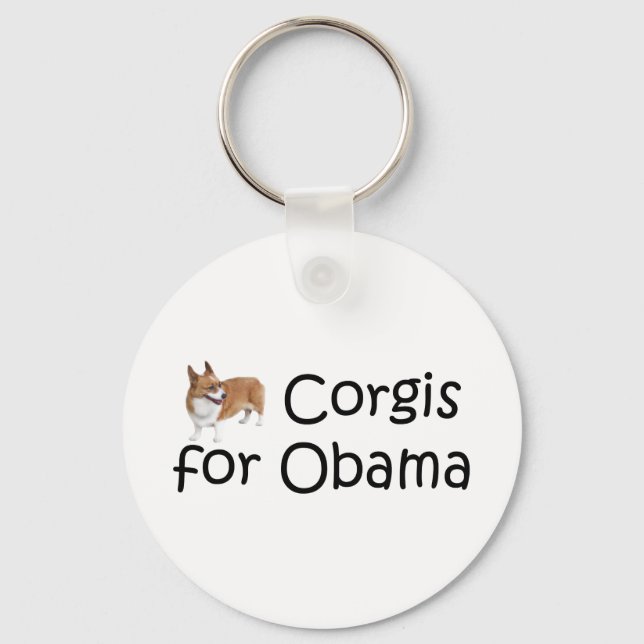 Porte-clés Corgis for Obama (Recto)