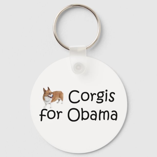 Porte-clés Corgis for Obama (Recto)