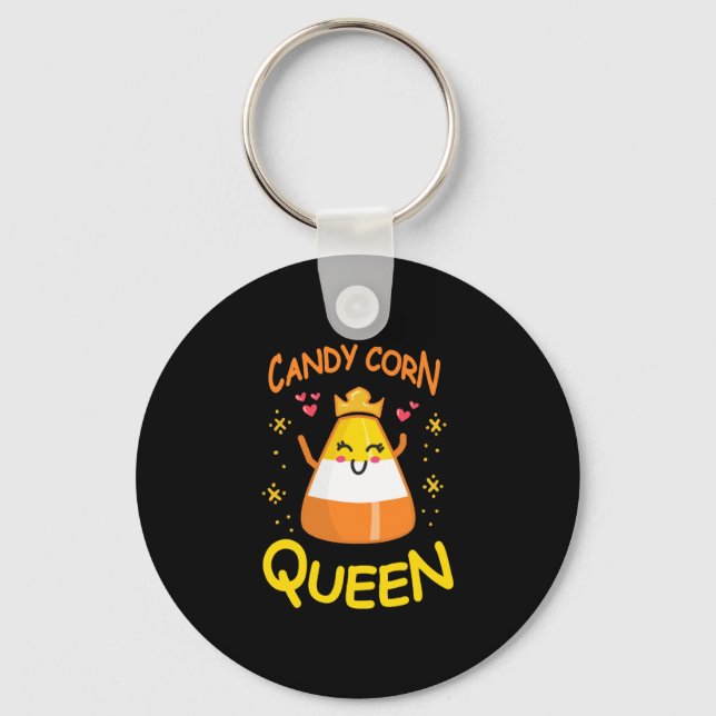 Porte-clés Corn de bonbons Reine mignonne Halloween Kawaii Co (Recto)