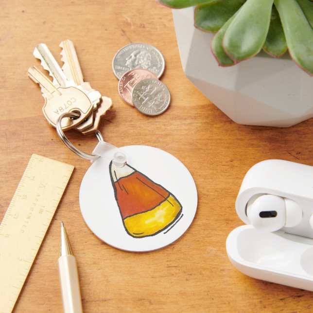 Porte-clés Corne à bonbons Halloween Thanksgiving Trick ou Tr (Bureau)