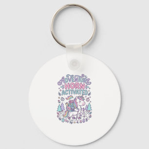 Porte-clés Corne d'Aventure de Licorne Activée Graphique Past