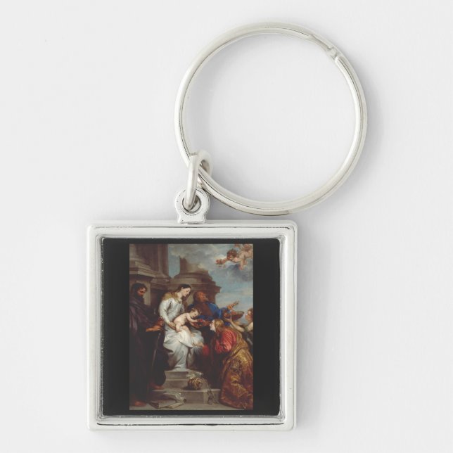 Porte-clés Coronation de Saint Rosalia par Anthony van Dyck (Devant)