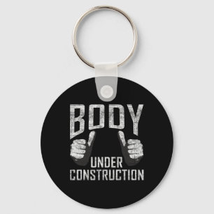 Porte-clés Corps En Construction Gymnase Exercice Bodybuildin