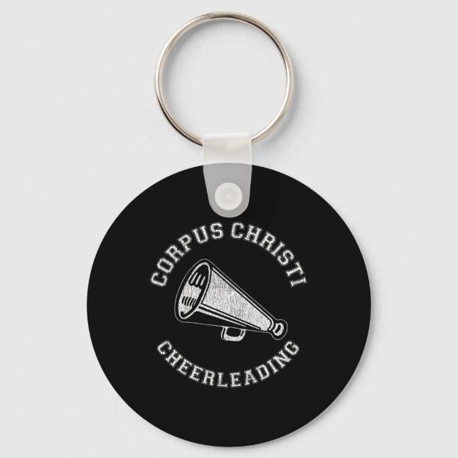 Porte-clés Corpus Christi Cheer Distressed Retro 90's Pom-Pom (Recto)