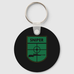 Porte-clés Correction noire de tireur isolé