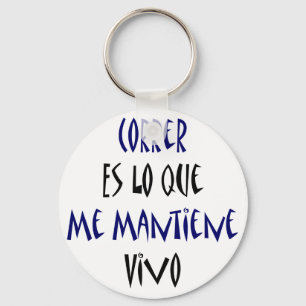 Porte-clés Correr es Lo Que je Mantiene Vivo