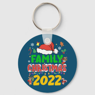 Porte-clés Correspondance famille Noël 2022 Équipe Père Noël 