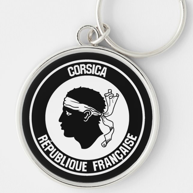 Porte-clés Corsica Round Emblem (Devant)