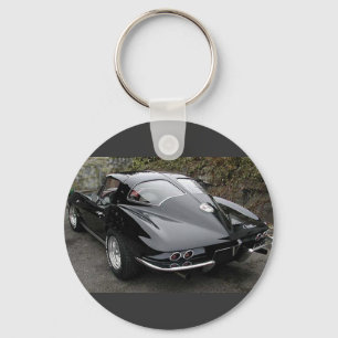 Porte-clés Corvette Classic Black Split Fenêtre