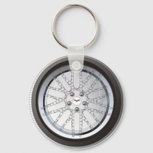 Porte-clés Corvette faite sur commande roule le porte - clé