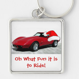 Porte-clés Corvette Rouge de Noël 1979