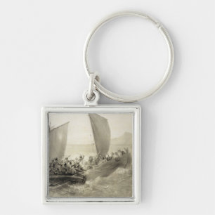 Porte-clés Cosaques d'Azov embarquant un corsaire turc