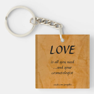 Porte-clés Cosmétologue d'amour