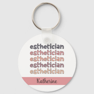 Porte-clés Cosmetologue Esthéticien Personnalisé Beautician