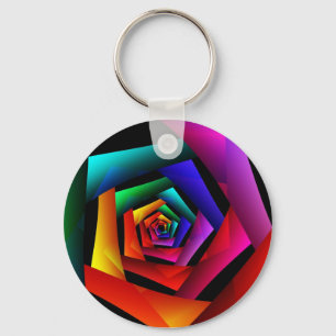 Porte-clés Cosmic Flower Cute Cool Modern Abstract Art