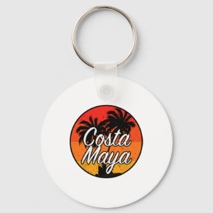 Porte-clés Costa Maya Mexique Croisière de vacances Coucher d