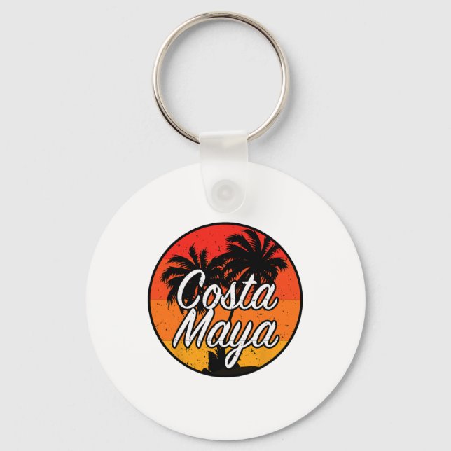 Porte-clés Costa Maya Mexique Croisière de vacances Coucher d (Recto)