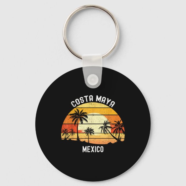 Porte-clés Costa Maya Mexique Vacances Souvenir Sunset Beach (Recto)