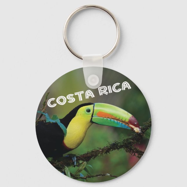 Porte-clés Costa Rica Colorful Toucan Bird (Recto)