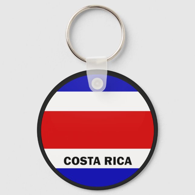 Porte-clés Costa Rica Roundel qualité Drapeau (Recto)
