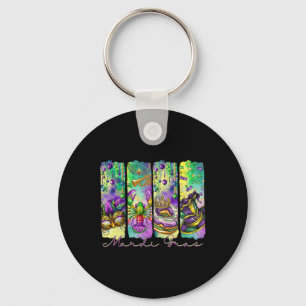 Porte-clés Costume à noeud papillon Coquette Mardi Gras Femme
