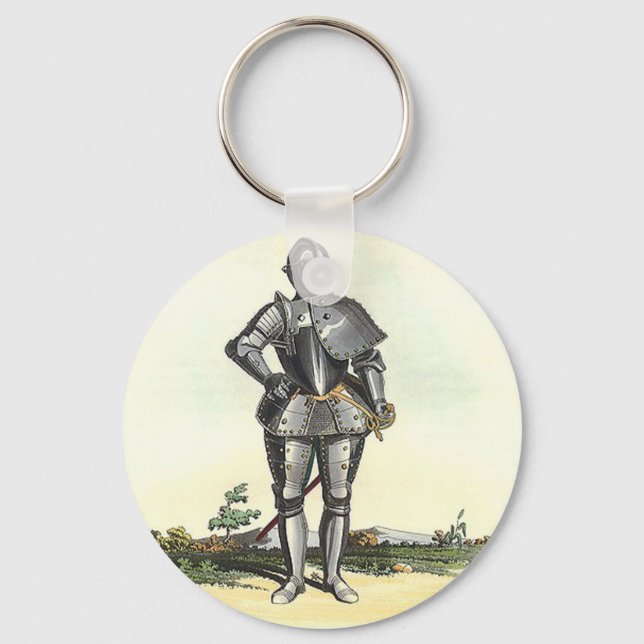 Porte-clés Costume d'armure avec fond (Recto)