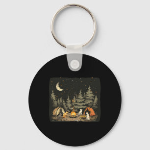 Porte-clés Costume de chat de camping pour aventures amusante