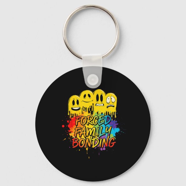 Porte-clés Costume de discours de liaison familiale forcée co (Recto)