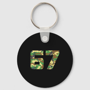 Porte-clés Costume de drôle de mème numéro 6 7 Camo Six Sept