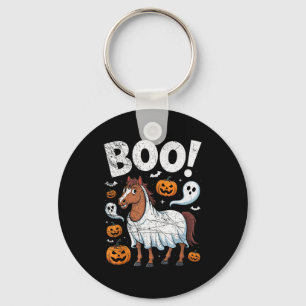 Porte-clés Costume de fantôme de cheval drôle pour amateur d'