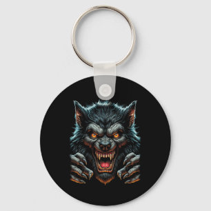 Porte-clés Costume de fête d'Halloween Wolfman Werewolf en co