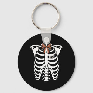 Porte-clés Costume de football de cage de thorax de squelette