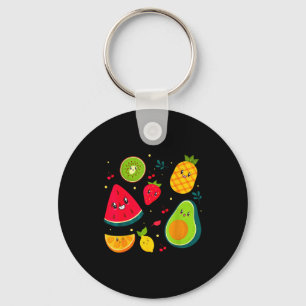 Porte-clés Costume de fruit Thé sucré salade de fruits Hommes