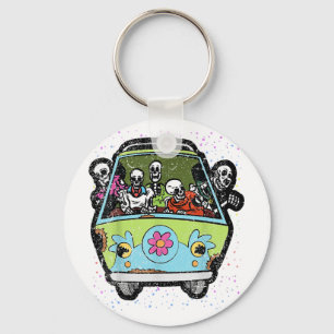Porte-clés Costume de Halloween de fourgonnette hippie Bones