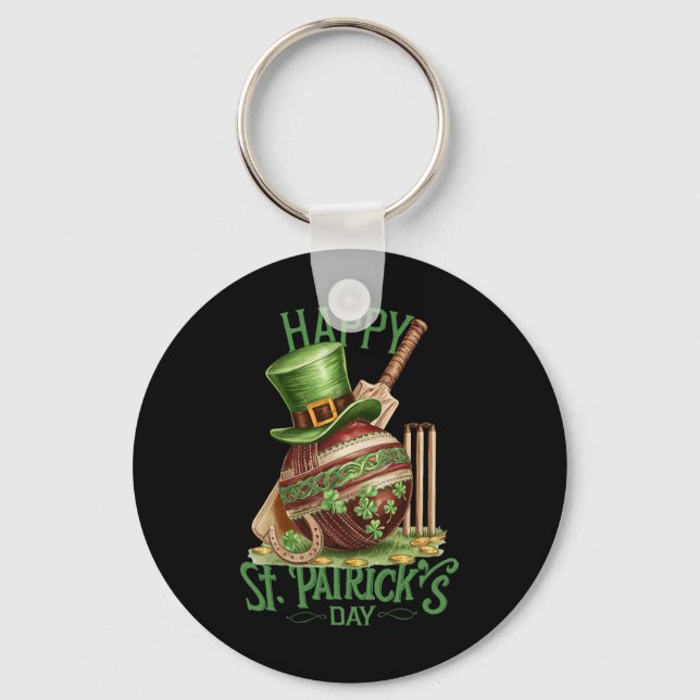 Porte-clés Costume de la Saint-Patrick Chapeau de cricket Trè (Recto)