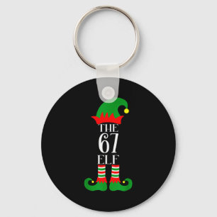 Porte-clés Costume de Noël de lutin 67 Pyjama 67 Mème Gen Alp