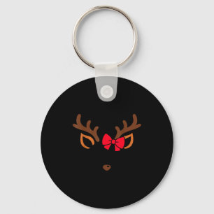 Porte-clés Costume de Noël visage de renne Gles Xmas Pyjama G