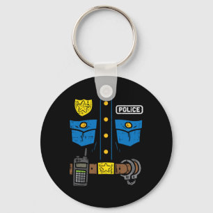 Porte-clés Costume de police drôle flic police application de