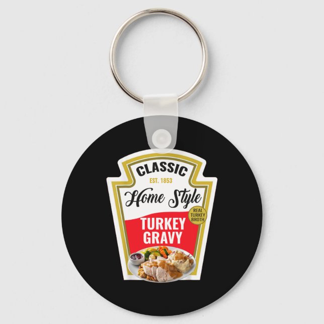 Porte-clés Costume de pot de sauce pour la fête de Thanksgivi (Recto)