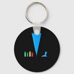 Porte-clés Costume de scientifique fou Chimie Nerd Fun Scienc