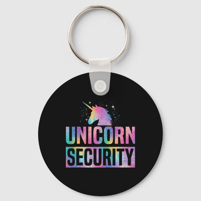 Porte-clés Costume de sécurité Unicorne Halloween Magique Uni (Recto)