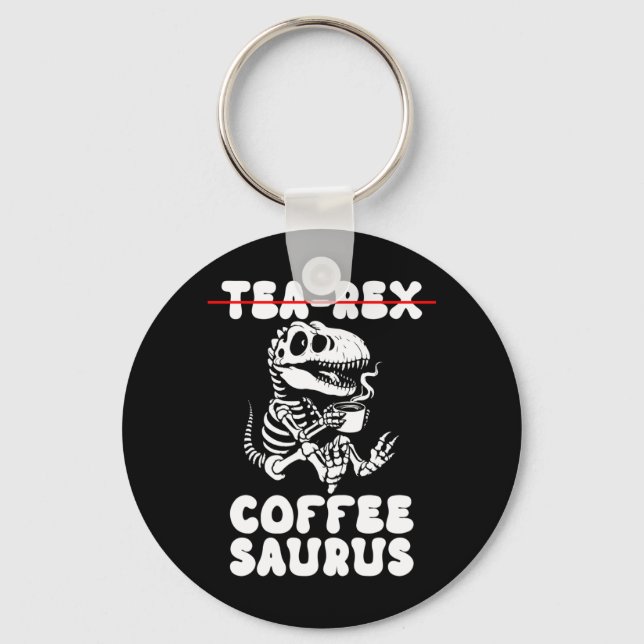 Porte-clés Costume de squelette de dinosaure drôle Goth Tea-R (Recto)