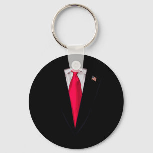 Porte-clés Costume d'Halloween drôle de costume du président 