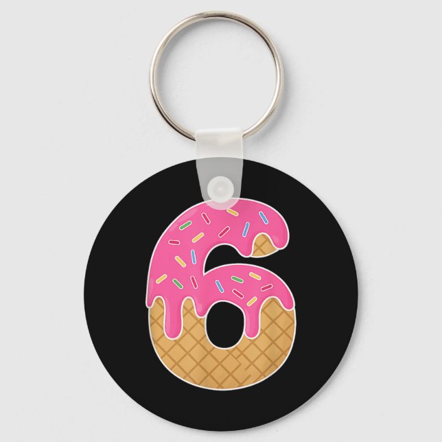 Porte-clés Costume d'Halloween drôle de mème de glace 6 7 (Recto)