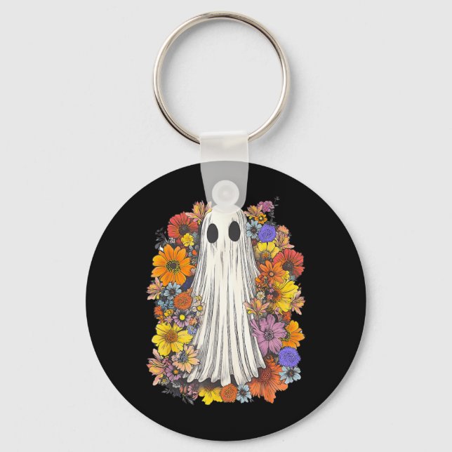 Porte-clés Costume d'Halloween effrayant Fleur fantôme effray (Recto)