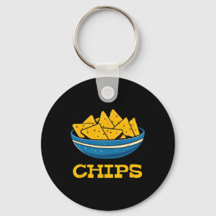 Porte-clés Costume D'Halloween Et De Chips Et De Salsa Corres